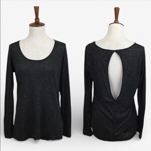 Anthropologie Open Back Top Women’s XS Gray Pilcro &‎ The Letterpress Casual